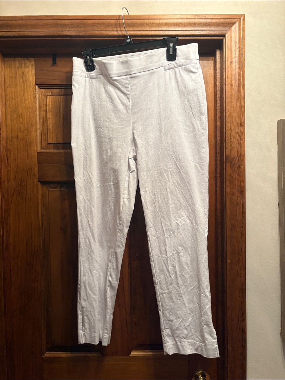 Counterparts White Cropped Slim-Leg Pants